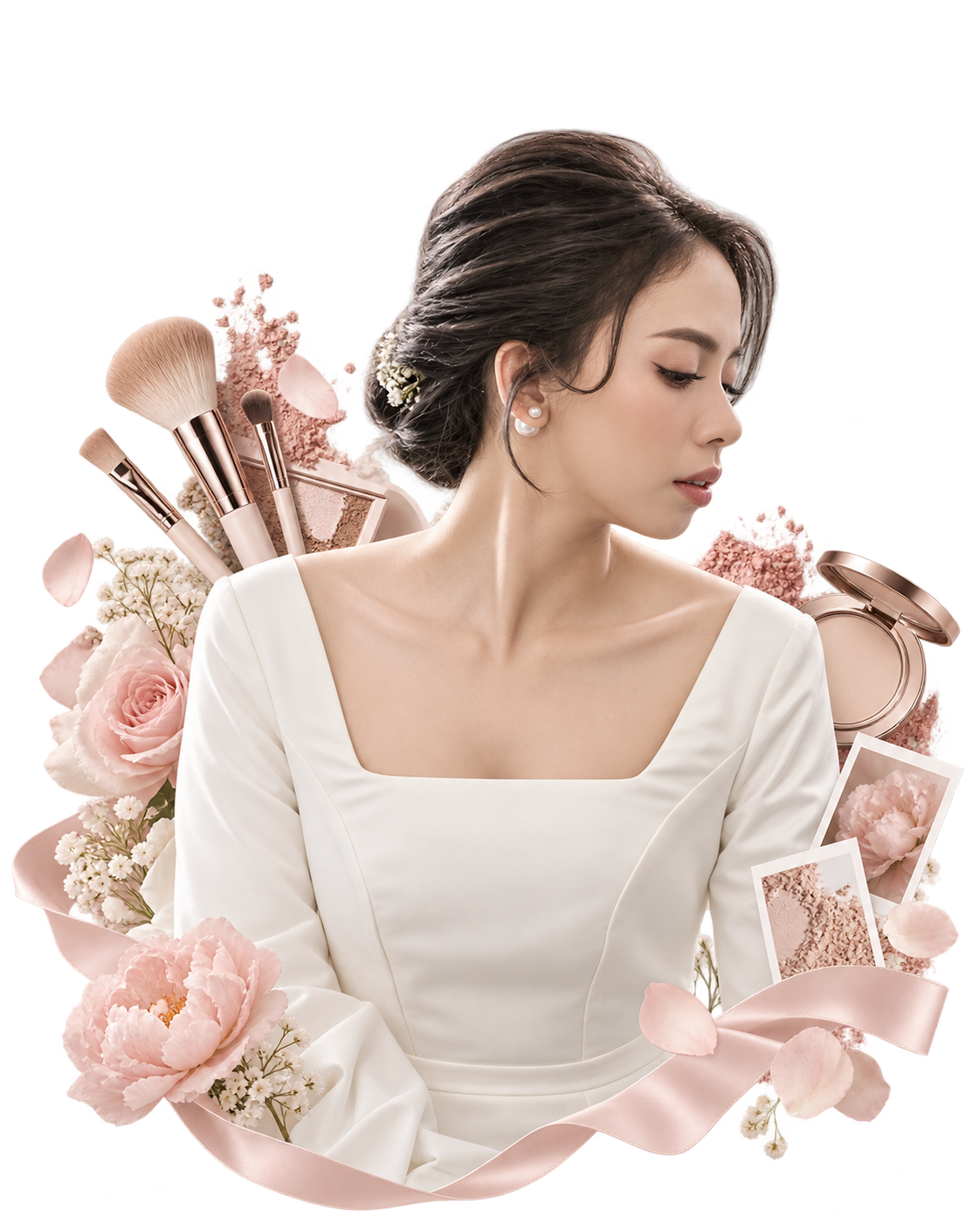 Elegant soft glam bridal makeup inspiration